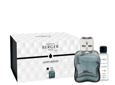 Lampe Berger Set Cosy blau mit 250ml Duft "Musc Cocoon"